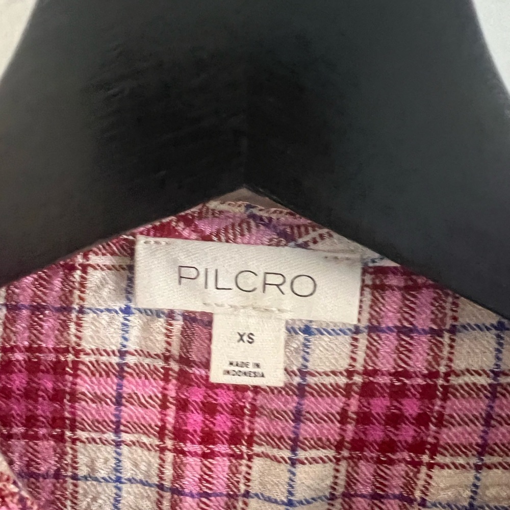 Pilcro Anthropologie The Keira Long-Sleeve Plaid Blouse - Picture 5 of 6